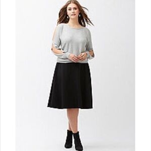 Lane Bryant Gray Embellished Open Arm Sweater NWT 4X Women’s